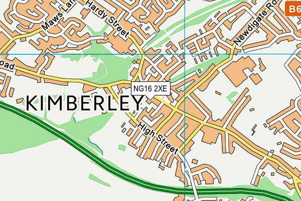 NG16 2XE map - OS VectorMap District (Ordnance Survey) NG16 2XE map - OS VectorMap District (Ordnance Survey)