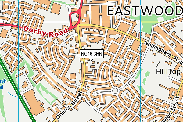 NG16 3HN map - OS VectorMap District (Ordnance Survey) NG16 3HN map - OS VectorMap District (Ordnance Survey)