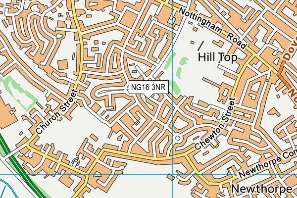 NG16 3NR map - OS VectorMap District (Ordnance Survey) NG16 3NR map - OS VectorMap District (Ordnance Survey)