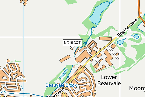 NG16 3QT map - OS VectorMap District (Ordnance Survey) NG16 3QT map - OS VectorMap District (Ordnance Survey)