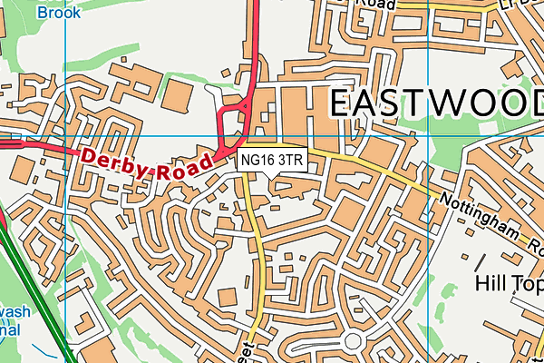NG16 3TR map - OS VectorMap District (Ordnance Survey) NG16 3TR map - OS VectorMap District (Ordnance Survey)