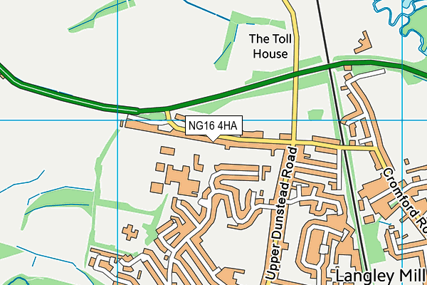 NG16 4HA map - OS VectorMap District (Ordnance Survey)