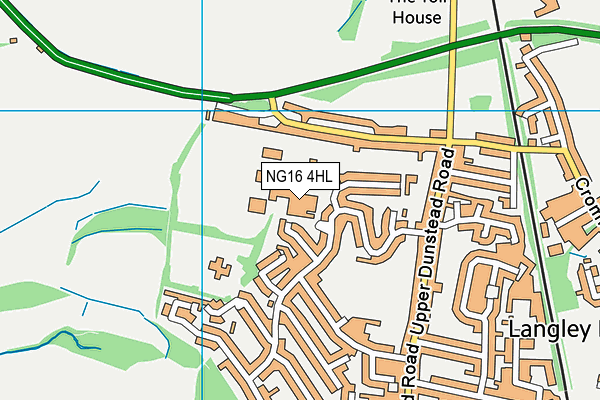 NG16 4HL map - OS VectorMap District (Ordnance Survey) NG16 4HL map - OS VectorMap District (Ordnance Survey)