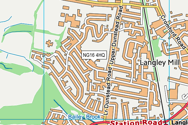 NG16 4HQ map - OS VectorMap District (Ordnance Survey) NG16 4HQ map - OS VectorMap District (Ordnance Survey)
