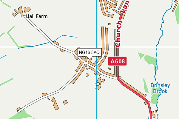 NG16 5AQ map - OS VectorMap District (Ordnance Survey) NG16 5AQ map - OS VectorMap District (Ordnance Survey)