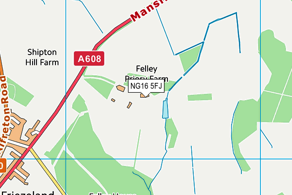 NG16 5FJ map - OS VectorMap District (Ordnance Survey) NG16 5FJ map - OS VectorMap District (Ordnance Survey)