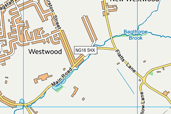 NG16 5HX map - OS VectorMap District (Ordnance Survey) NG16 5HX map - OS VectorMap District (Ordnance Survey)