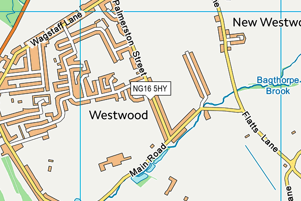 NG16 5HY map - OS VectorMap District (Ordnance Survey) NG16 5HY map - OS VectorMap District (Ordnance Survey)