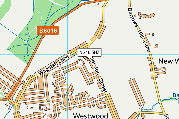 NG16 5HZ map - OS VectorMap District (Ordnance Survey) NG16 5HZ map - OS VectorMap District (Ordnance Survey)