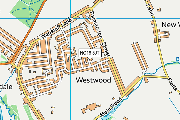 NG16 5JT map - OS VectorMap District (Ordnance Survey) NG16 5JT map - OS VectorMap District (Ordnance Survey)