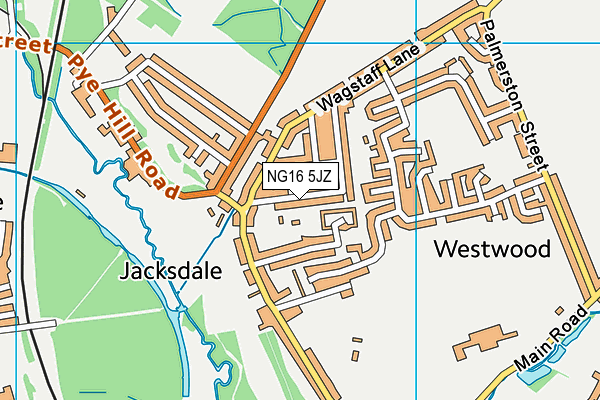 NG16 5JZ map - OS VectorMap District (Ordnance Survey) NG16 5JZ map - OS VectorMap District (Ordnance Survey)