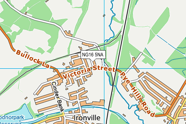 NG16 5NA map - OS VectorMap District (Ordnance Survey) NG16 5NA map - OS VectorMap District (Ordnance Survey)