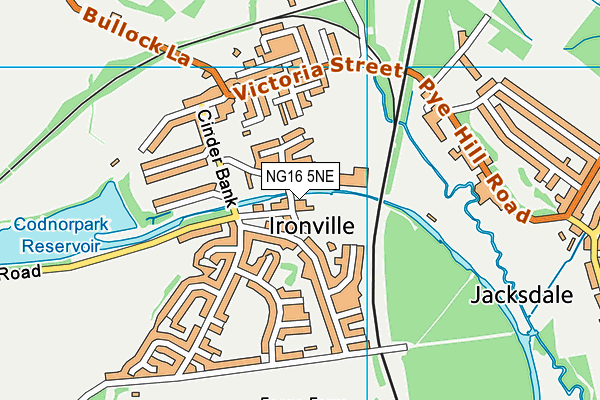 NG16 5NE map - OS VectorMap District (Ordnance Survey) NG16 5NE map - OS VectorMap District (Ordnance Survey)