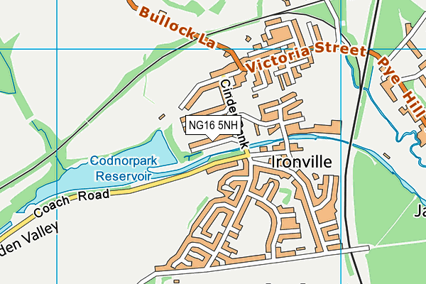 NG16 5NH map - OS VectorMap District (Ordnance Survey) NG16 5NH map - OS VectorMap District (Ordnance Survey)