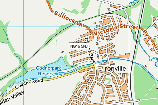 NG16 5NJ map - OS VectorMap District (Ordnance Survey) NG16 5NJ map - OS VectorMap District (Ordnance Survey)