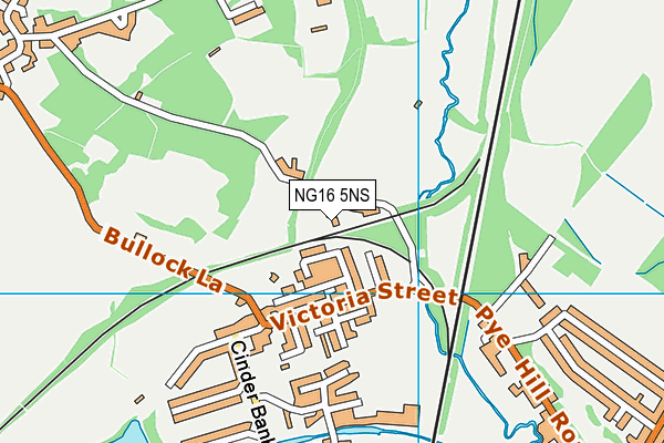NG16 5NS map - OS VectorMap District (Ordnance Survey) NG16 5NS map - OS VectorMap District (Ordnance Survey)