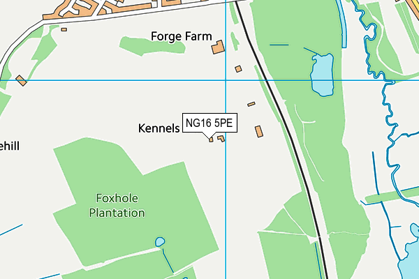 NG16 5PE map - OS VectorMap District (Ordnance Survey) NG16 5PE map - OS VectorMap District (Ordnance Survey)