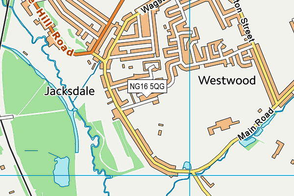 NG16 5QG map - OS VectorMap District (Ordnance Survey) NG16 5QG map - OS VectorMap District (Ordnance Survey)