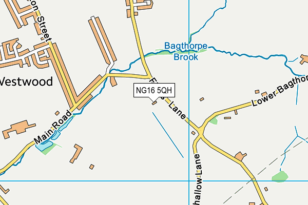 NG16 5QH map - OS VectorMap District (Ordnance Survey) NG16 5QH map - OS VectorMap District (Ordnance Survey)