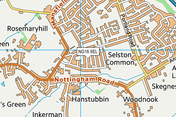 NG16 6EL map - OS VectorMap District (Ordnance Survey) NG16 6EL map - OS VectorMap District (Ordnance Survey)
