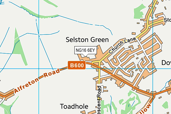 NG16 6EY map - OS VectorMap District (Ordnance Survey) NG16 6EY map - OS VectorMap District (Ordnance Survey)