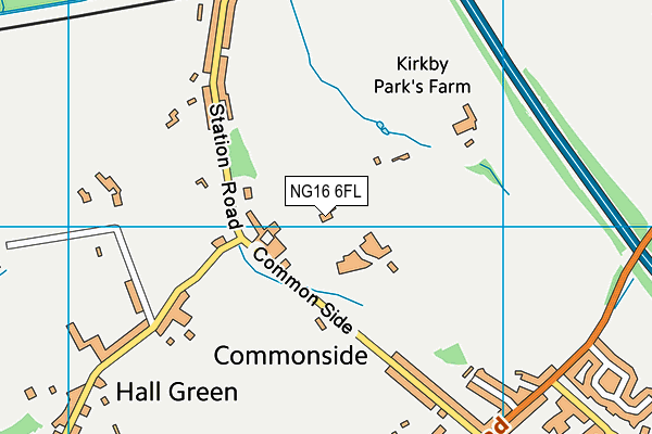 NG16 6FL map - OS VectorMap District (Ordnance Survey) NG16 6FL map - OS VectorMap District (Ordnance Survey)