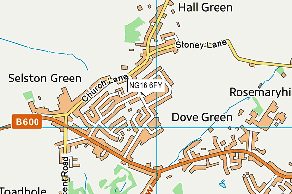 NG16 6FY map - OS VectorMap District (Ordnance Survey) NG16 6FY map - OS VectorMap District (Ordnance Survey)