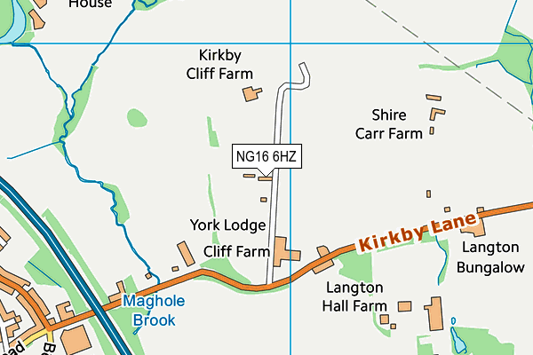 NG16 6HZ map - OS VectorMap District (Ordnance Survey) NG16 6HZ map - OS VectorMap District (Ordnance Survey)