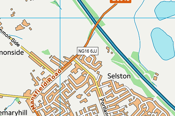 NG16 6JJ map - OS VectorMap District (Ordnance Survey) NG16 6JJ map - OS VectorMap District (Ordnance Survey)