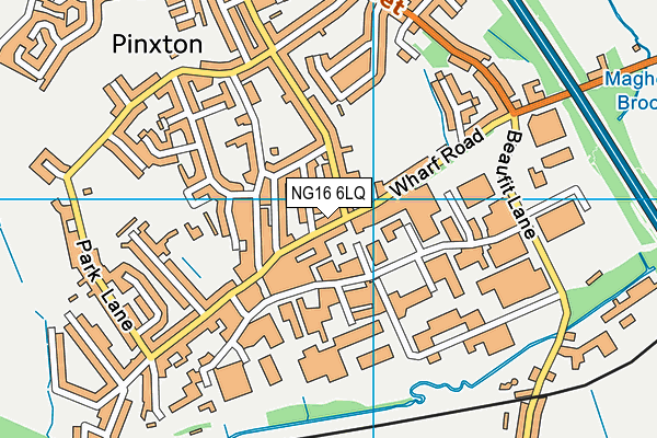 NG16 6LQ map - OS VectorMap District (Ordnance Survey) NG16 6LQ map - OS VectorMap District (Ordnance Survey)
