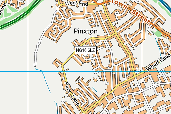 NG16 6LZ map - OS VectorMap District (Ordnance Survey) NG16 6LZ map - OS VectorMap District (Ordnance Survey)