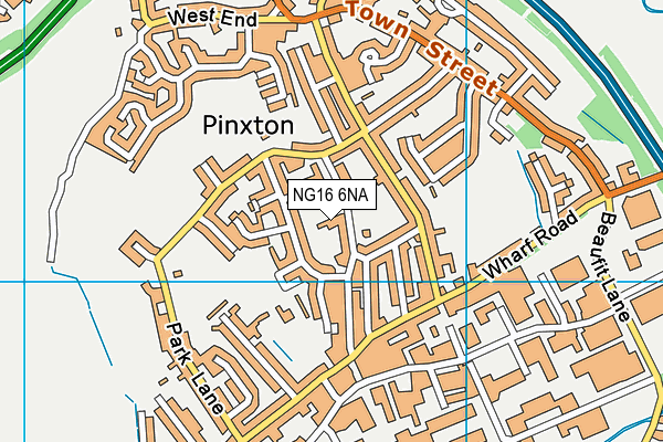 NG16 6NA map - OS VectorMap District (Ordnance Survey) NG16 6NA map - OS VectorMap District (Ordnance Survey)