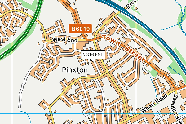 NG16 6NL map - OS VectorMap District (Ordnance Survey) NG16 6NL map - OS VectorMap District (Ordnance Survey)