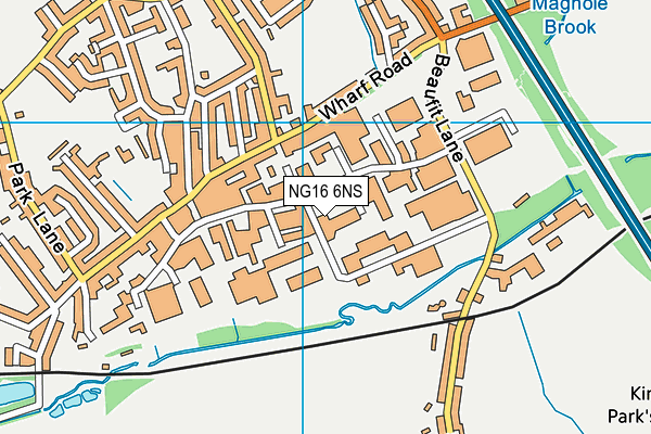 NG16 6NS map - OS VectorMap District (Ordnance Survey) NG16 6NS map - OS VectorMap District (Ordnance Survey)