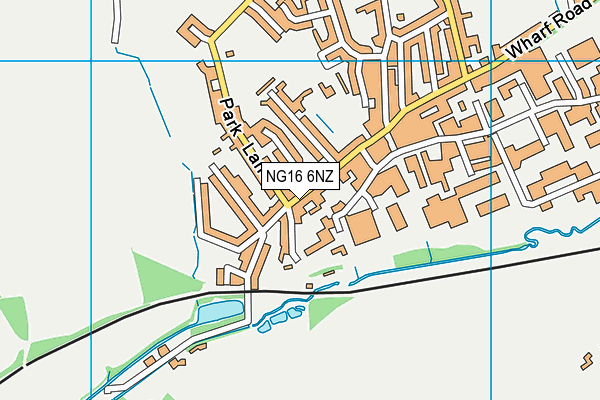 NG16 6NZ map - OS VectorMap District (Ordnance Survey) NG16 6NZ map - OS VectorMap District (Ordnance Survey)