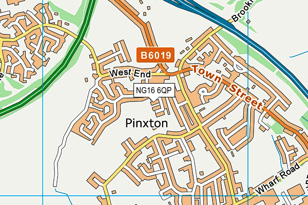 NG16 6QP map - OS VectorMap District (Ordnance Survey) NG16 6QP map - OS VectorMap District (Ordnance Survey)