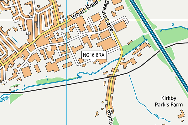 NG16 6RA map - OS VectorMap District (Ordnance Survey) NG16 6RA map - OS VectorMap District (Ordnance Survey)