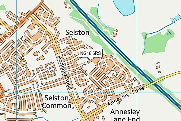 NG16 6RS map - OS VectorMap District (Ordnance Survey) NG16 6RS map - OS VectorMap District (Ordnance Survey)