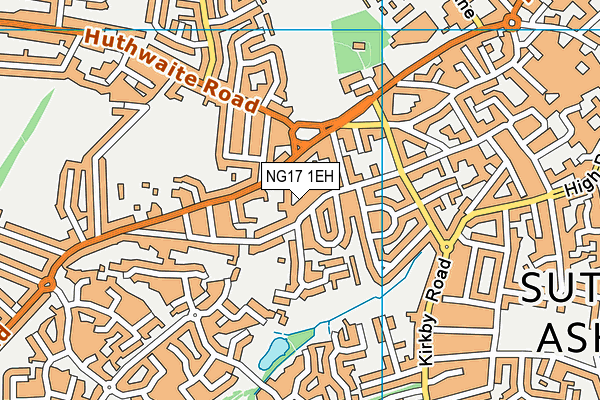 NG17 1EH map - OS VectorMap District (Ordnance Survey) NG17 1EH map - OS VectorMap District (Ordnance Survey)