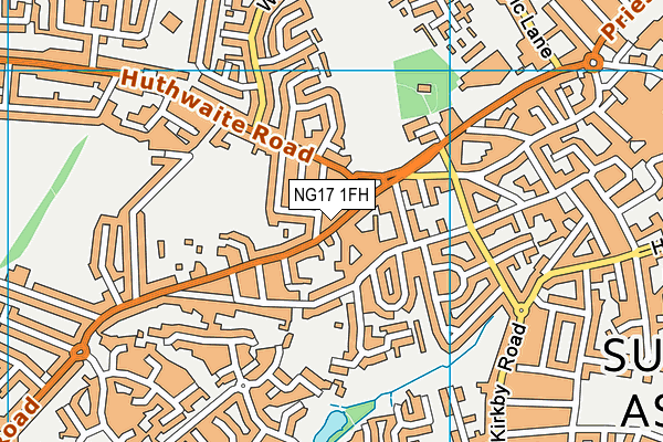 NG17 1FH map - OS VectorMap District (Ordnance Survey) NG17 1FH map - OS VectorMap District (Ordnance Survey)
