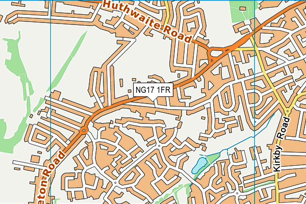 NG17 1FR map - OS VectorMap District (Ordnance Survey) NG17 1FR map - OS VectorMap District (Ordnance Survey)