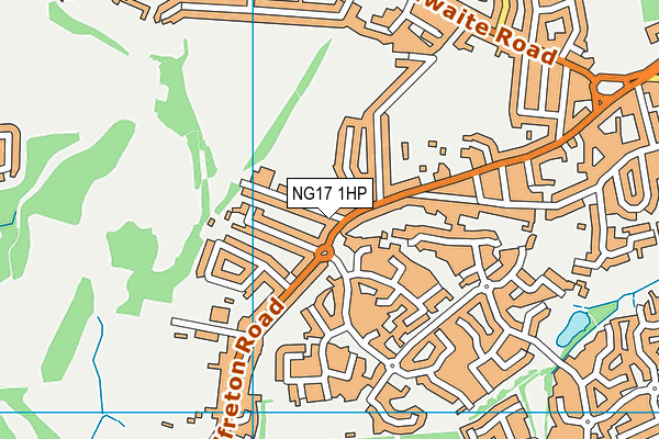 NG17 1HP map - OS VectorMap District (Ordnance Survey) NG17 1HP map - OS VectorMap District (Ordnance Survey)