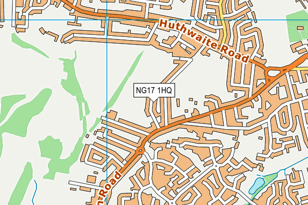 NG17 1HQ map - OS VectorMap District (Ordnance Survey)