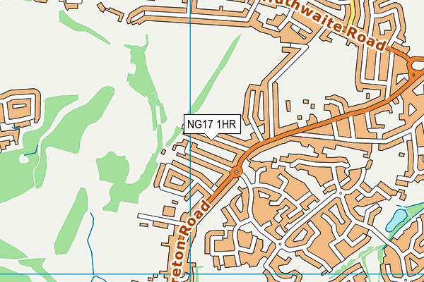 NG17 1HR map - OS VectorMap District (Ordnance Survey) NG17 1HR map - OS VectorMap District (Ordnance Survey)