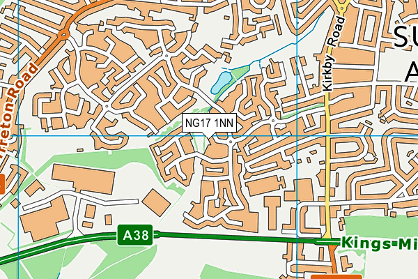 NG17 1NN map - OS VectorMap District (Ordnance Survey)