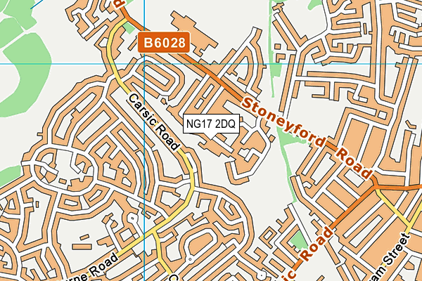 NG17 2DQ map - OS VectorMap District (Ordnance Survey) NG17 2DQ map - OS VectorMap District (Ordnance Survey)