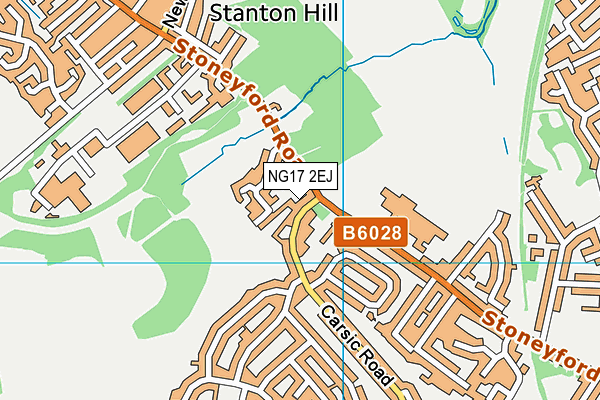 NG17 2EJ map - OS VectorMap District (Ordnance Survey) NG17 2EJ map - OS VectorMap District (Ordnance Survey)