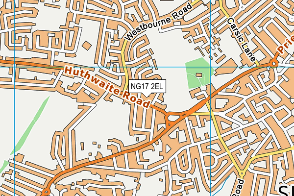 NG17 2EL map - OS VectorMap District (Ordnance Survey) NG17 2EL map - OS VectorMap District (Ordnance Survey)
