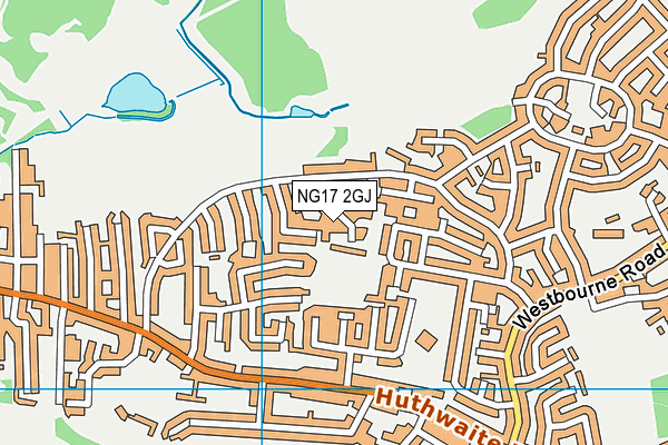 NG17 2GJ map - OS VectorMap District (Ordnance Survey) NG17 2GJ map - OS VectorMap District (Ordnance Survey)