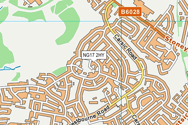 NG17 2HY map - OS VectorMap District (Ordnance Survey) NG17 2HY map - OS VectorMap District (Ordnance Survey)